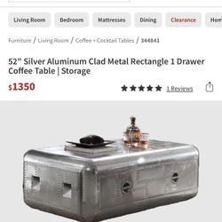 Aluminum Coffee Table