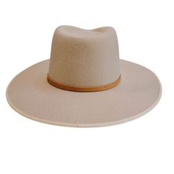 Will + Bear Calloway Cream Wool Wide Brim Fedora Hat M 100% Wool NWTWill + Bear Calloway Cream Wool Wide Brim Fedora Hat