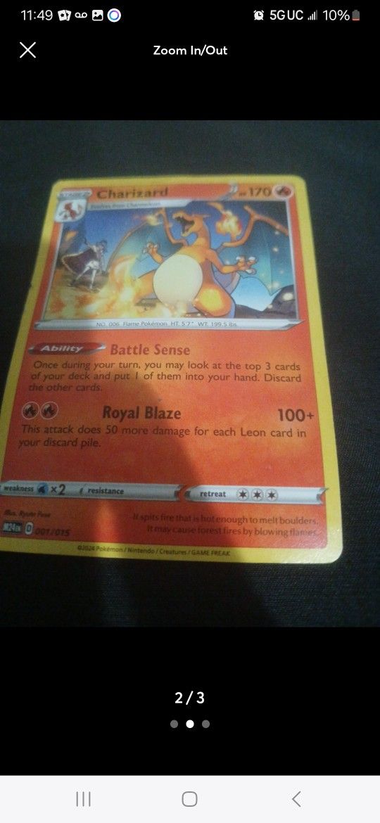 Stage 2 Charizard Pokémon Card