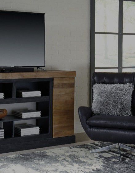 🥝SAME DAYDELİVERY🥝👉 ♥️$39 down payment🎈- Tonnari Two-tone Brown XL TV Stand | W715-68