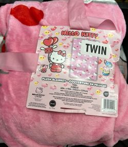 Hello Kitty Twin Pink Valentines Day Blanket
