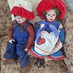  Raggedy A nn  And Andy  Dolls