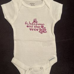 Baby Girl Oncie Size NB