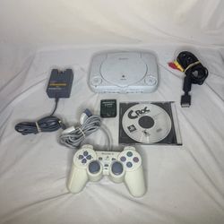 Sony PlayStation 1 PS One Gray Console Video Game System SCPH-101 Tested