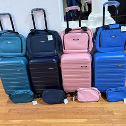 Travelers Club 3 Piece Carry On Luggage Set 20”