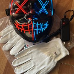 Purge Mask And Light Up Gloves
