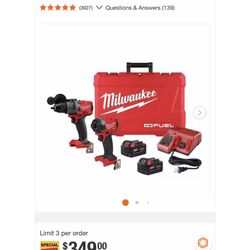 Milwaukee Fuel Hammer drill/Impact Kit