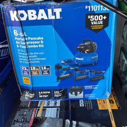 Portable pancake air compressor & 3 Tool Combo Kit