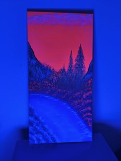 Red Night By Sandross Painting Decorative Canvas Bob Ross