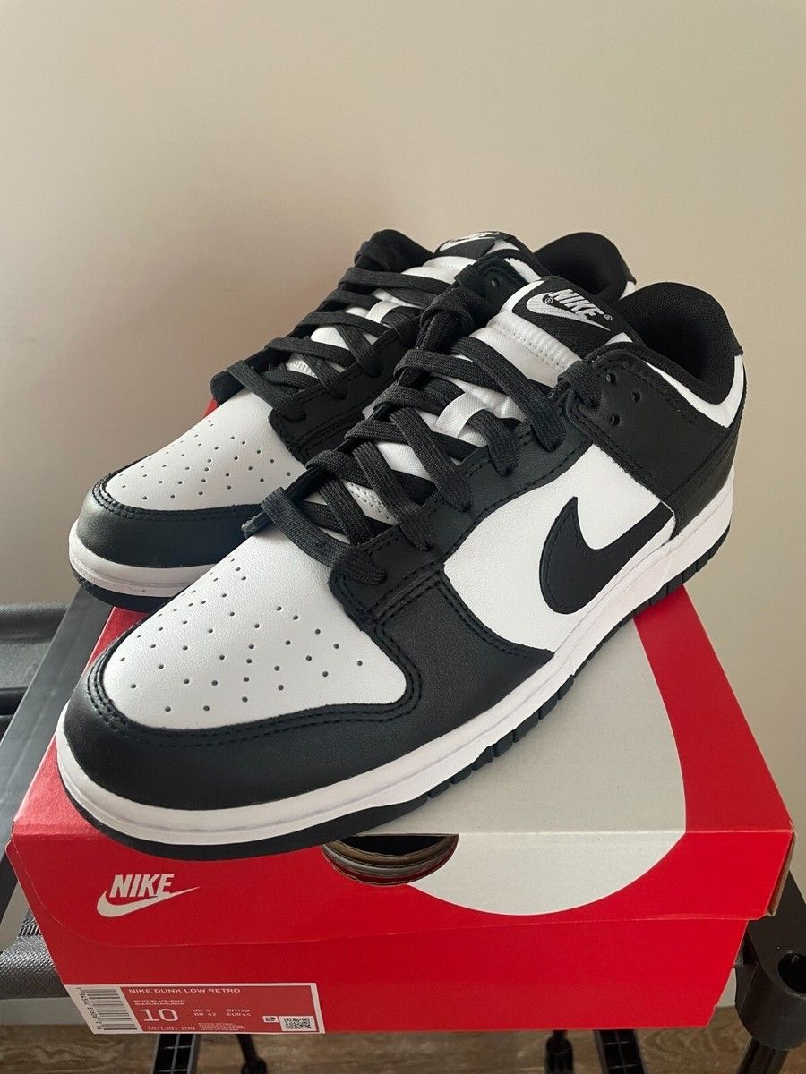 Black And White Low Top Nike Dunks