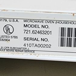 Kenmore Microwave 1200 Watts