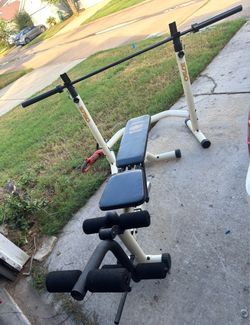 Weight bench & bar