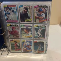 1980 Topps Baseball Cards Collection