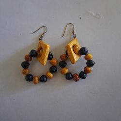 Custom Made Wooden Earrings 