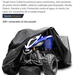 Tough Cover Cubierta premium para cuatrimotos, tela resistente de grado marino 600D, cubierta cuádruple para Kawasaki, Honda, Polaris, Yamaha y más. P