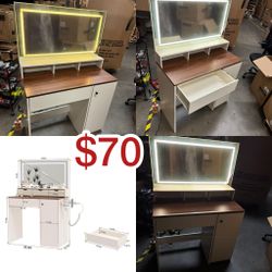 Vanity Desk. Coffee Table. Sofa…..