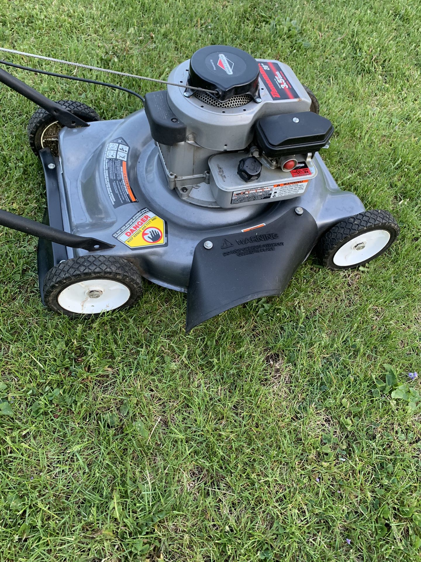 Dynamark Walk Behind Push Mower — 20in. Cutting Width, 3.5HP