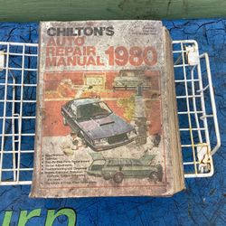 1980 Chilton's Auto Repair Manual American Cars From 1973 Thru 1980