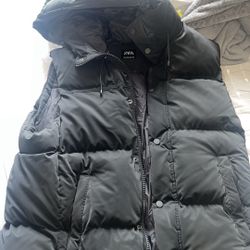 Black Zara Puffer Vest