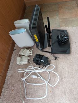 🏠 FULL HOME WIFI UPGRADE BUNDLE – Orbi Mesh + WiFi 6 Router + Cable Modem! $150 OBO