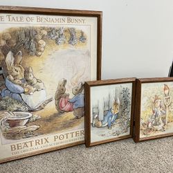 Beatrix Potter Peter Rabbit Easter Bunny Framed Pictures