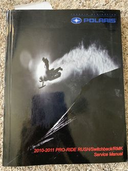 Pro ride rush/Switchback/RMK service manual