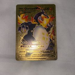 Pokemon Purple Charizard Vmax 330HP Gold Foil Fan Art Card SV107 / SV122 PACK FRESH