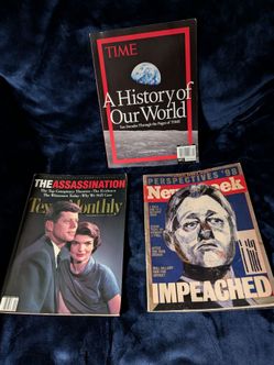Vintage Magazines with Moments in History