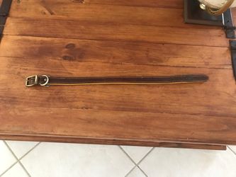 Deerskin dog collar, 21”