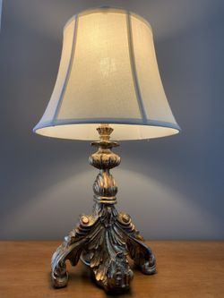 Gold Sculpted Lamp