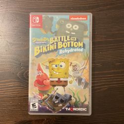 Sponge Bob Battle For Bikini Bottom Rehydrated-Nintendo Switch