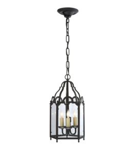 Visual Comfort French Market 9" Pendant Light by E. F. Chapman CHC 3413BR. The finish is Black Rust. 