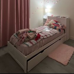 White Twin Bed