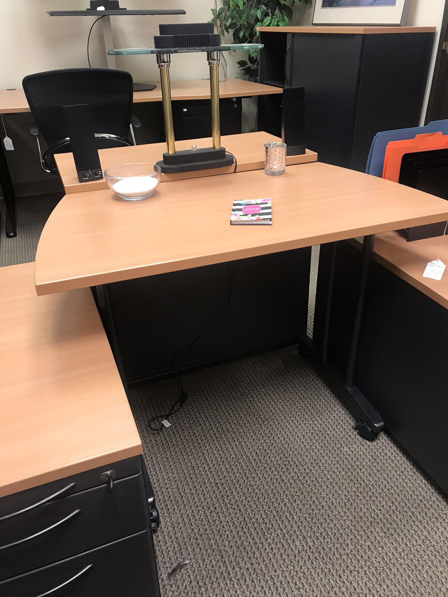 Small maple office desk