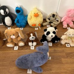 Assorted Stuff Animals 