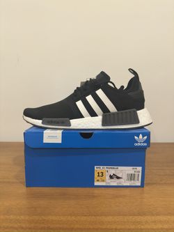 Adidas  NMD R1 Primeblue - Black/White/Grey (GZ9258) - Size 13 **Brand New**