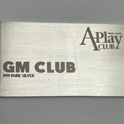.999 Silver Card 43.6 Grams 