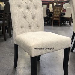 Beige Dining Chairs Set Of 2 Brand New In Box 