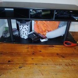 Long Black TV Stand