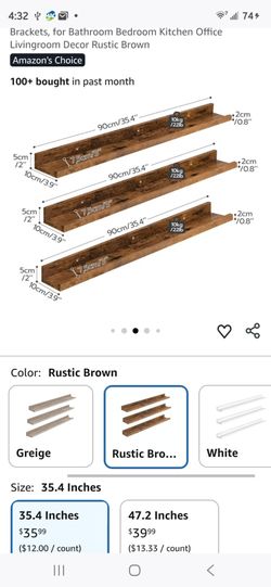 Rustic Brown Brackets for Home Decor