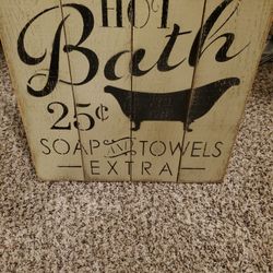 Bath Sign