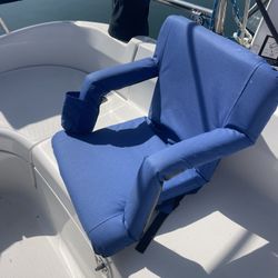 4 Blue Stadium Seats