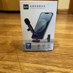 Professional Wireless Lavalier Lapel Microphone Plug & Play for iPhone iPad - 3 Levels Noise Reduction - Auto Sync Clip-on Mic for YouTube TikTok Inte