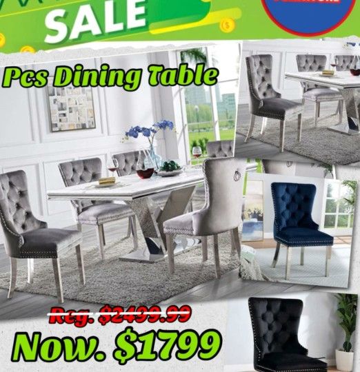 7pcs Dining Table