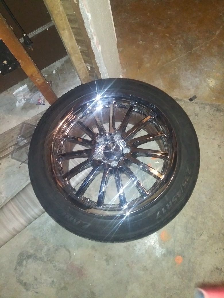 17 in Mercedes rims and tires