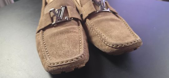 Louis Vuitton Monte Carlo Fabric Loafers Moccasins Size 11 - Read Description
