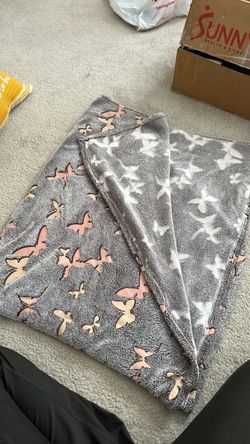 Throw butterfly blanket