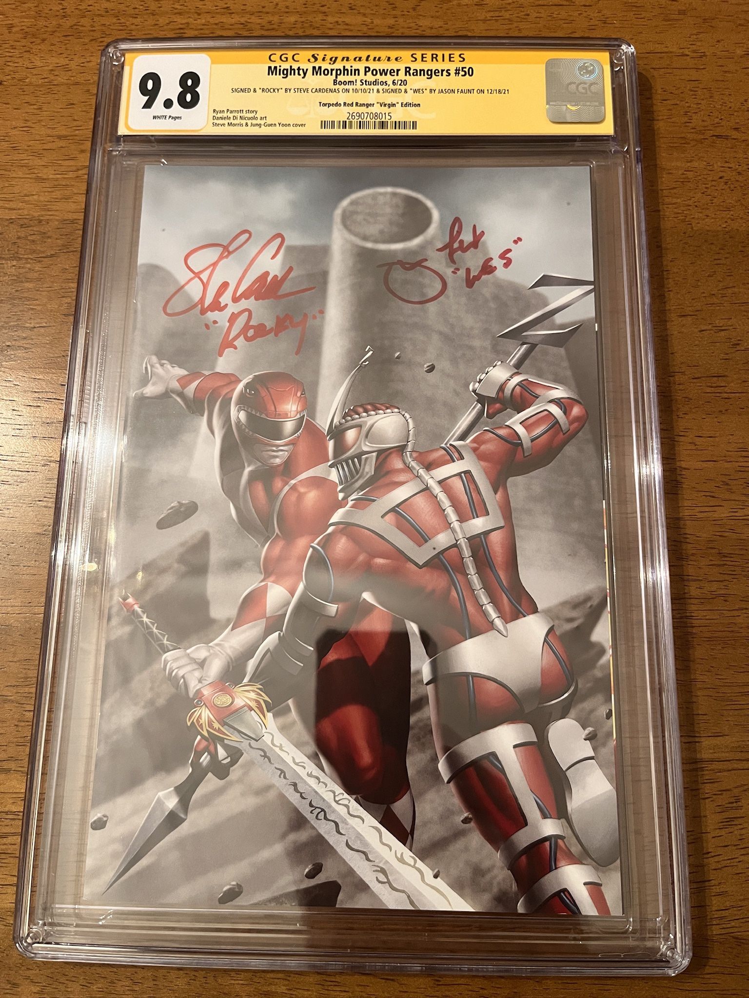 Mighty Morphing Power Rangers #50 CGC 9.8 Signature Series