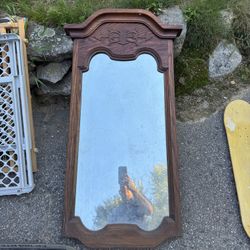 2 Medium Size Mirror In Wood Frames