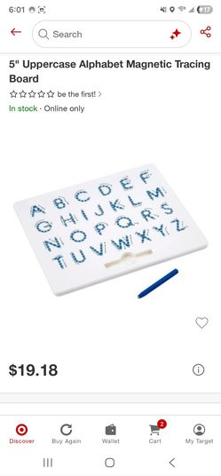 5" Uppercase Alphabet Magnetic Tracing Board